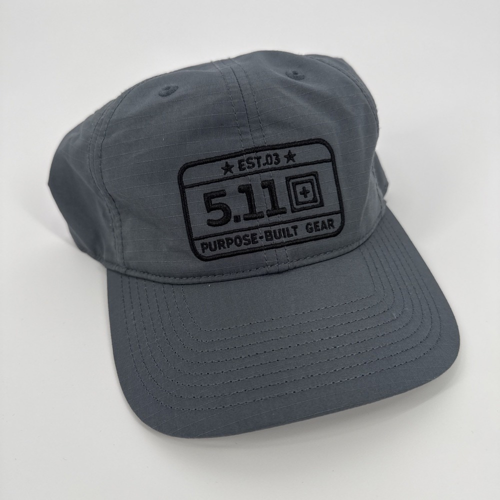 5.11 Hat Cap Snap Back Mens One Size Gray Tactical Purpose Built Outdoor